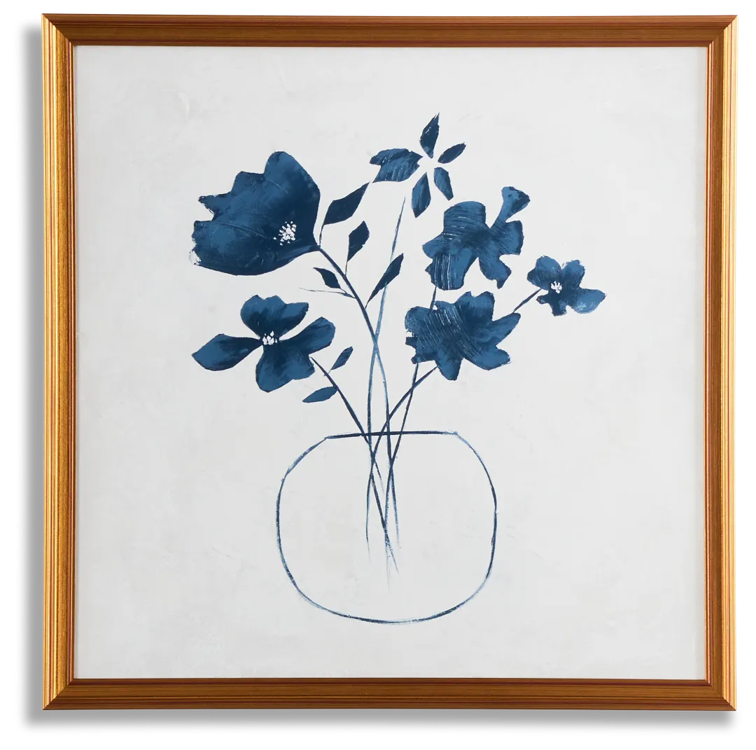 Avianna Blue Canvas Wall Art