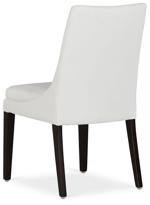 Tito White Upholstered Side Chair