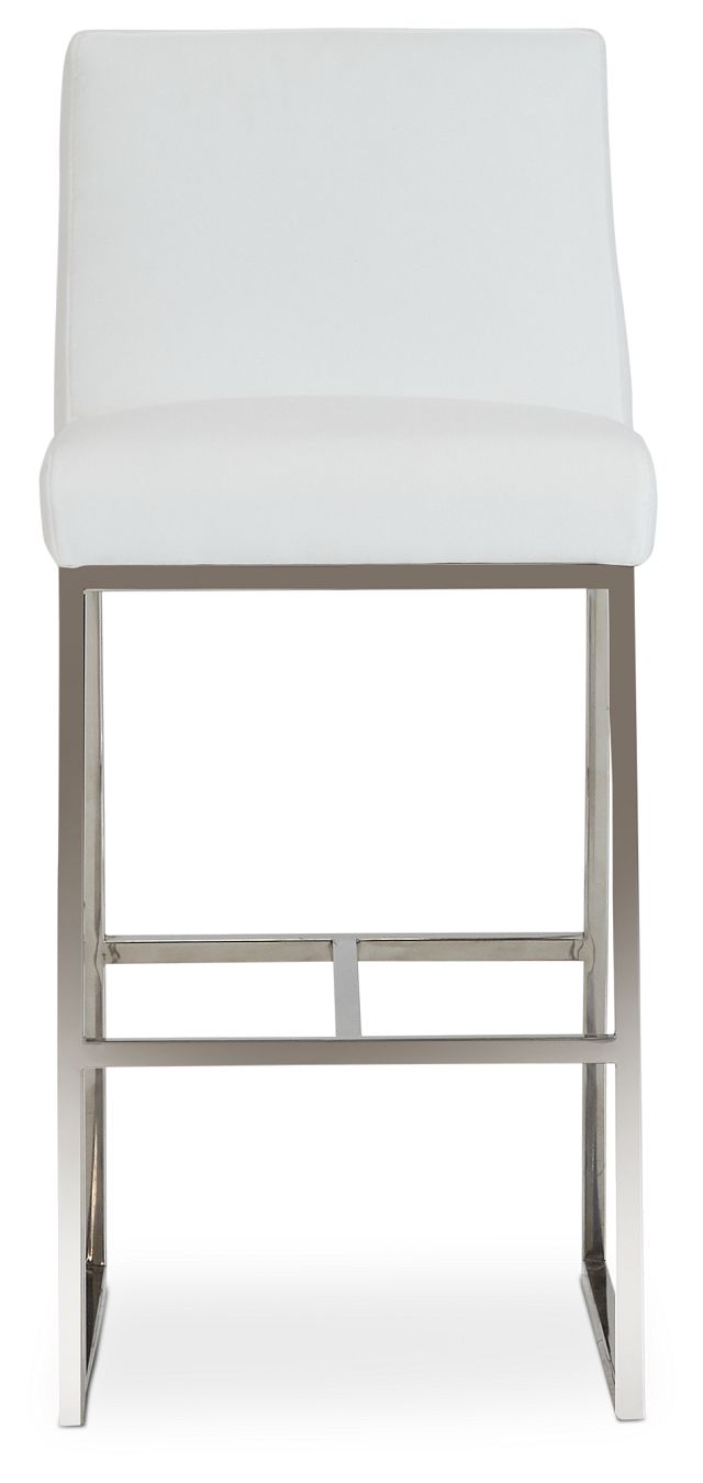 Miami Whitefabric 30" Upholstered Barstool
