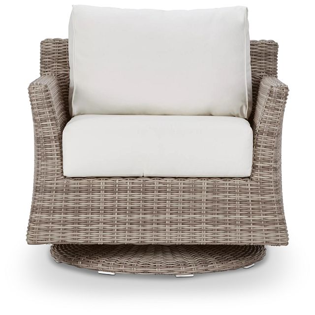 Raleigh White Swivel Chair (1)