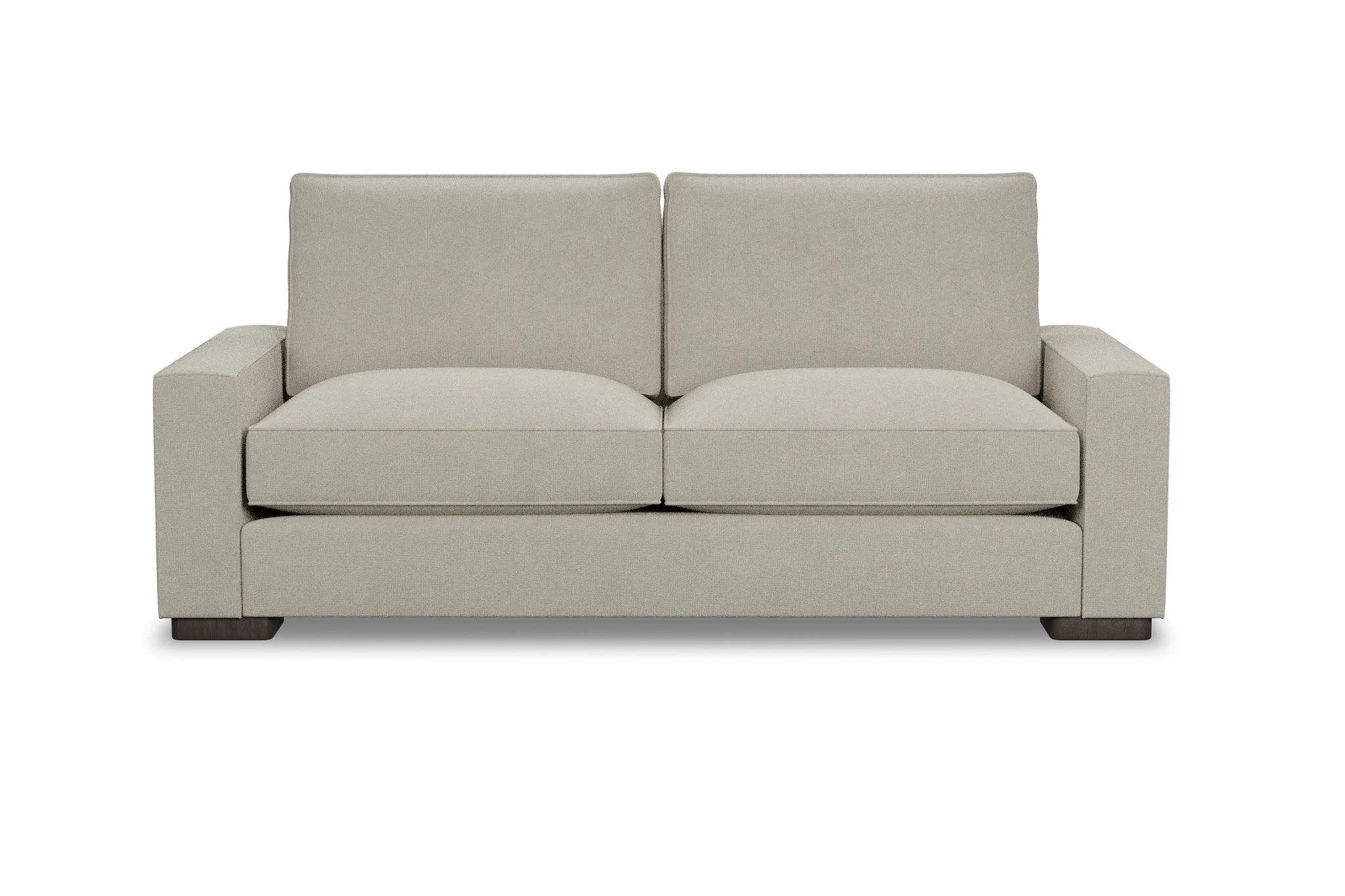 Edgewater Suave Beige 84" Sofa W/ 2 Cushions