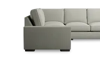 Edgewater Delray Pewter Small Two-arm Sectional