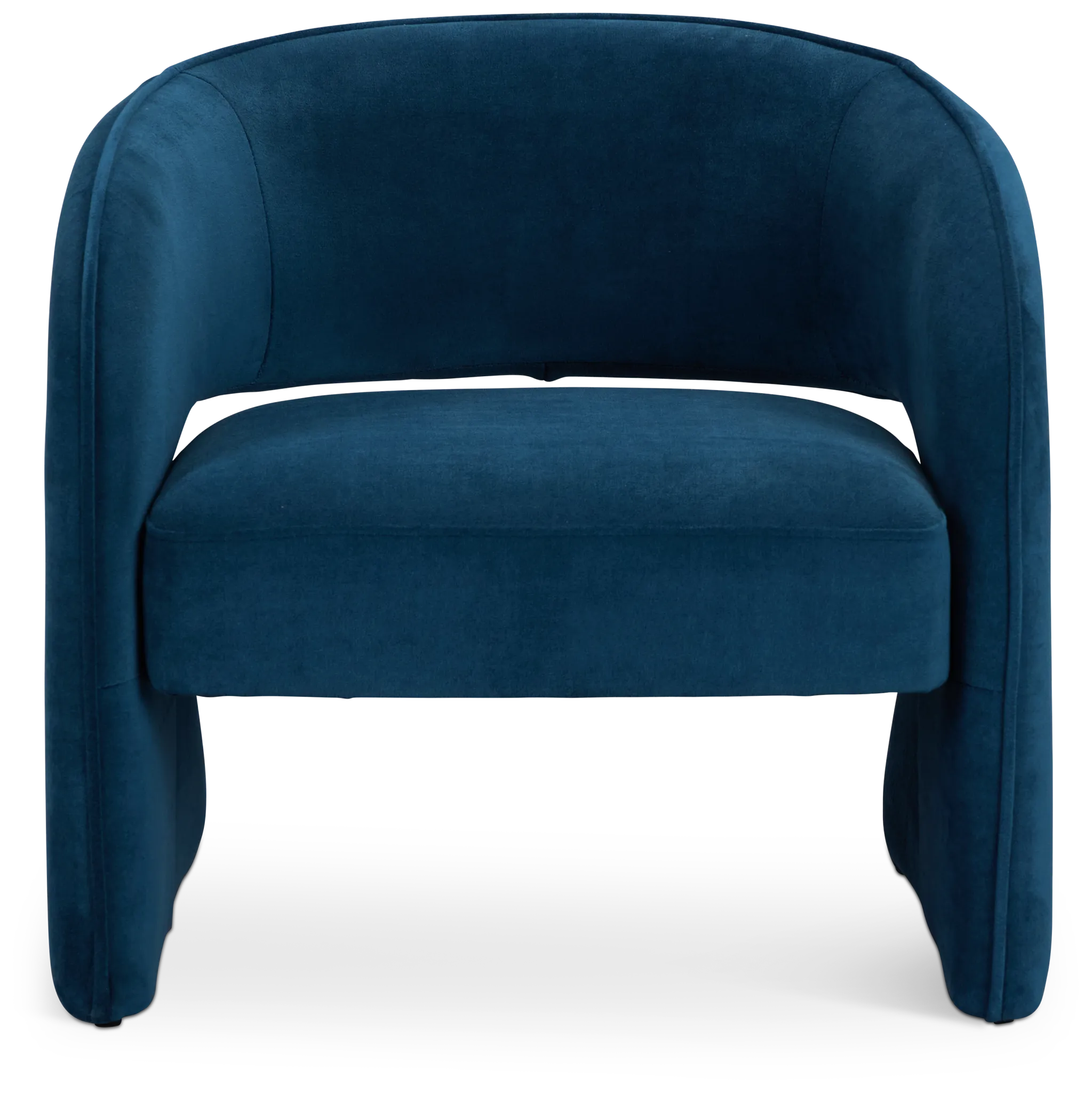 Noel Dark Blue Velvet Accent Chair