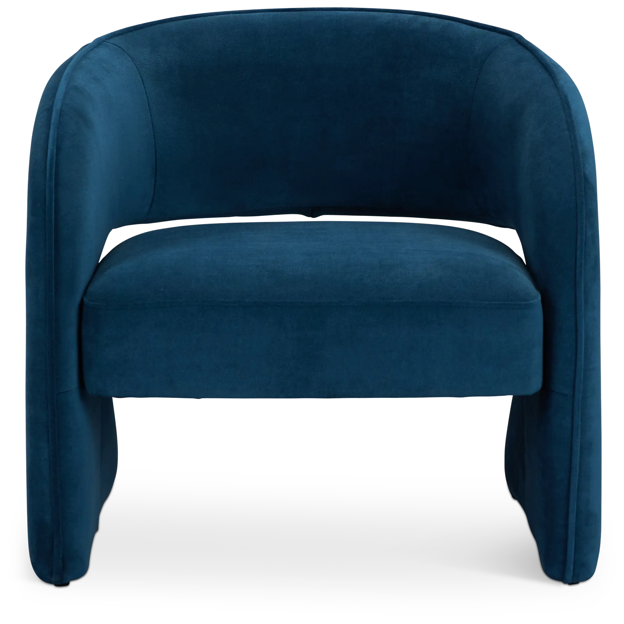 Noel Dark Blue Velvet Accent Chair Noel Dark Blue Velvet Accent Chair