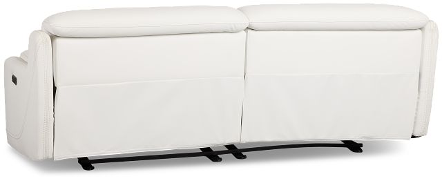 Jett White Micro Power Reclining Sofa