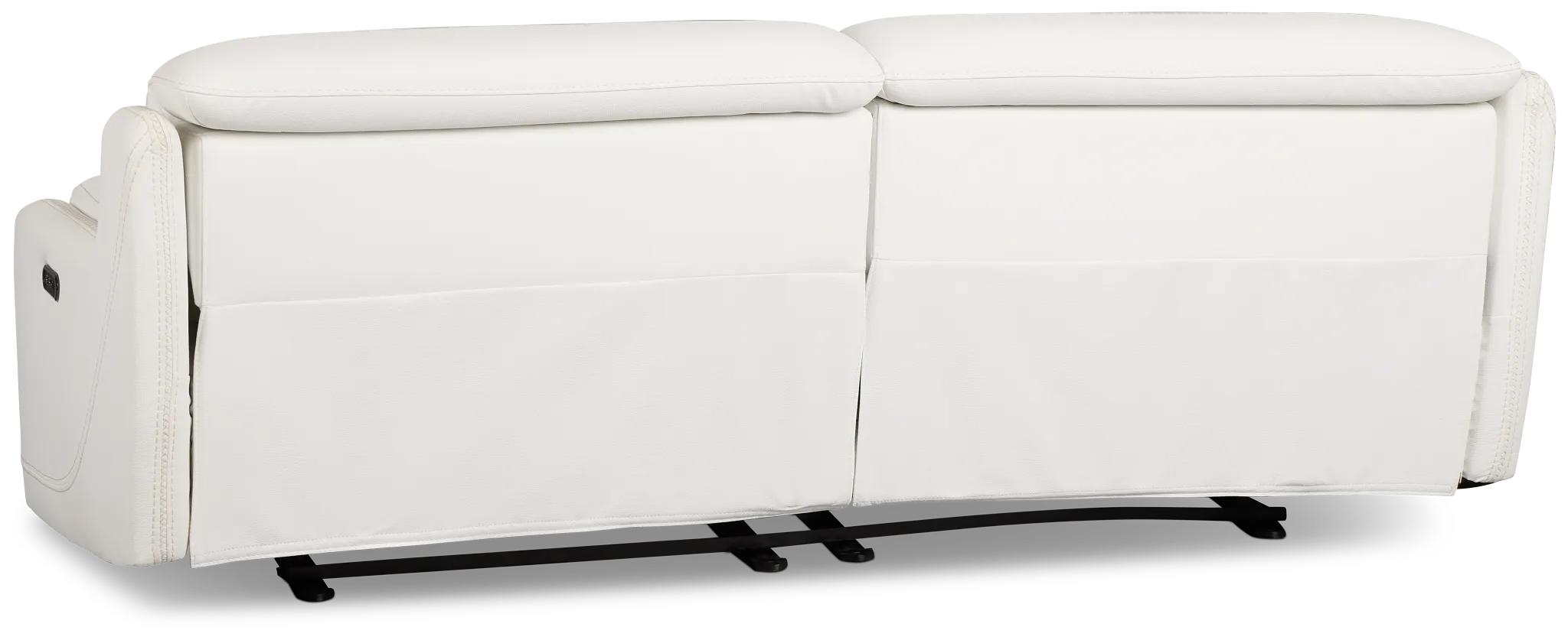 Jett White Micro Power Reclining Sofa