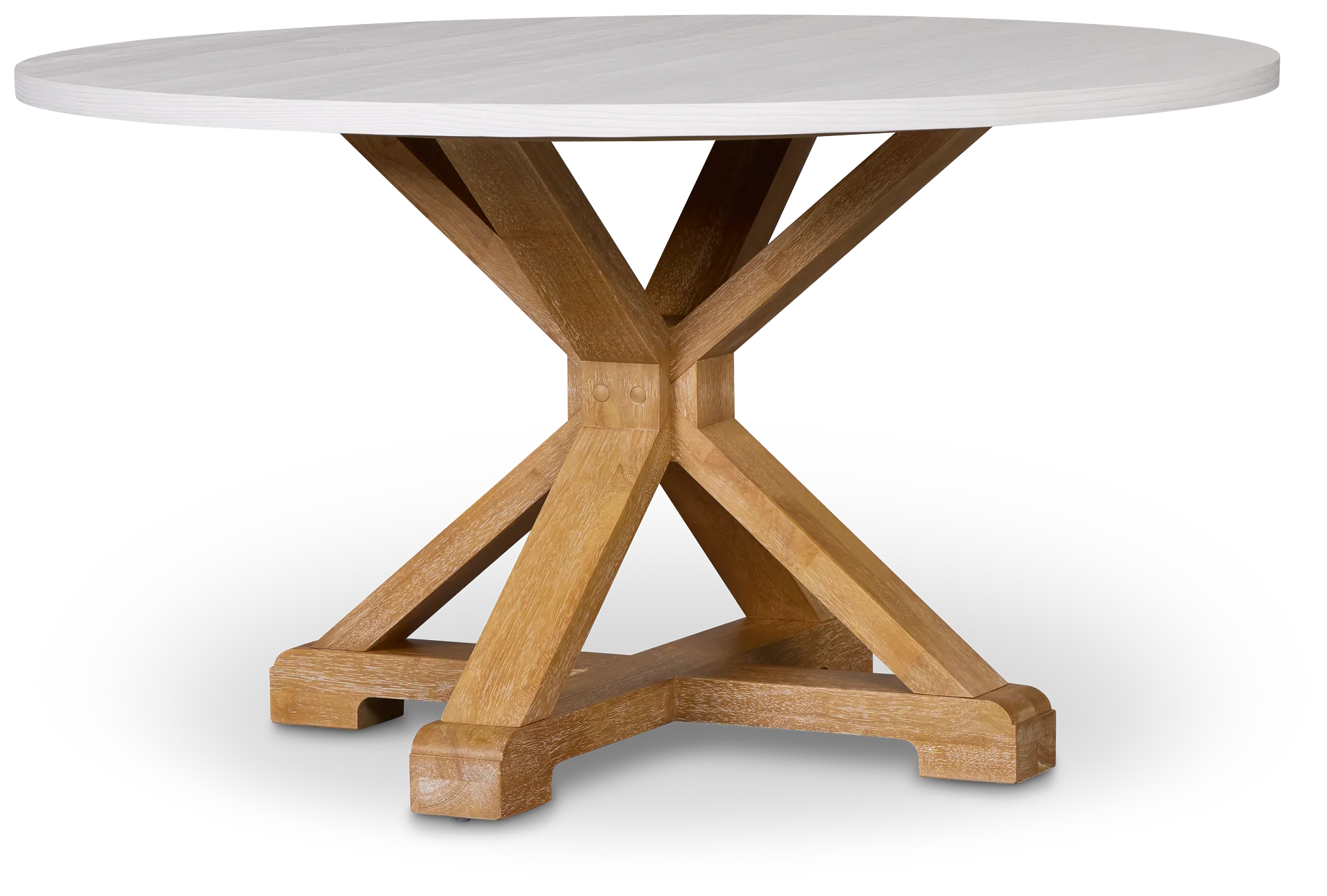 Nantucket Two-tone White Round Table