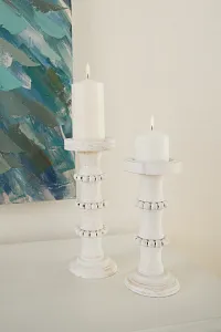 Brock White 14" Candle Holder