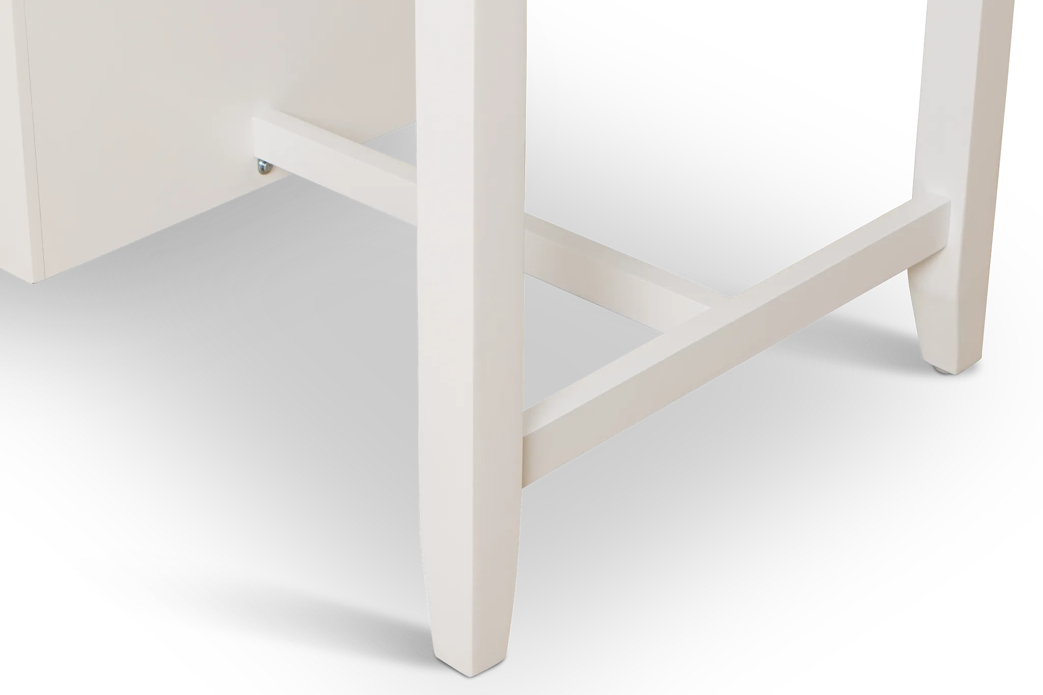 Edgartown White Storage High Dining Table
