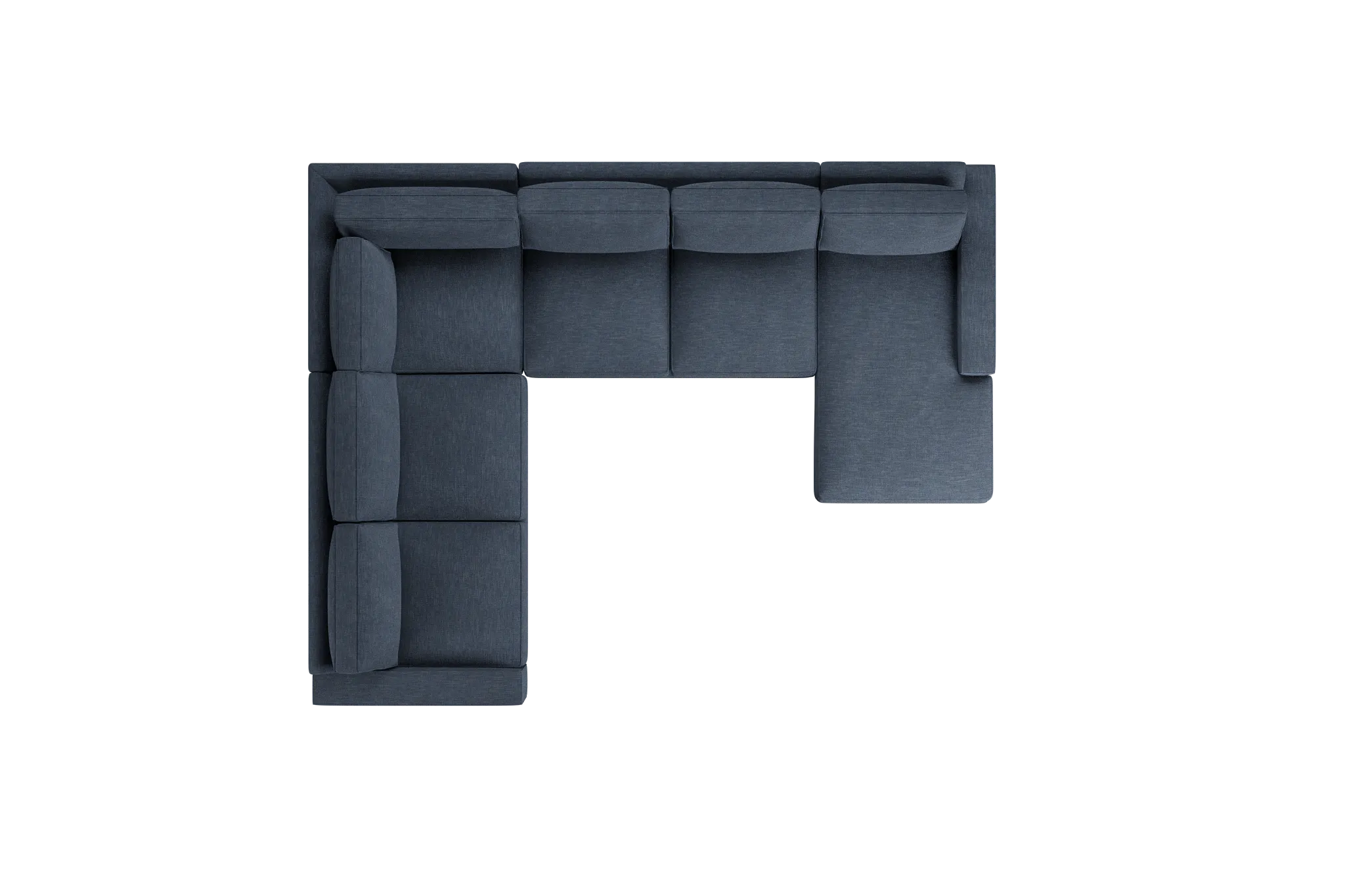 Edgewater Elevation Dark Blue Medium Right Chaise Sectional