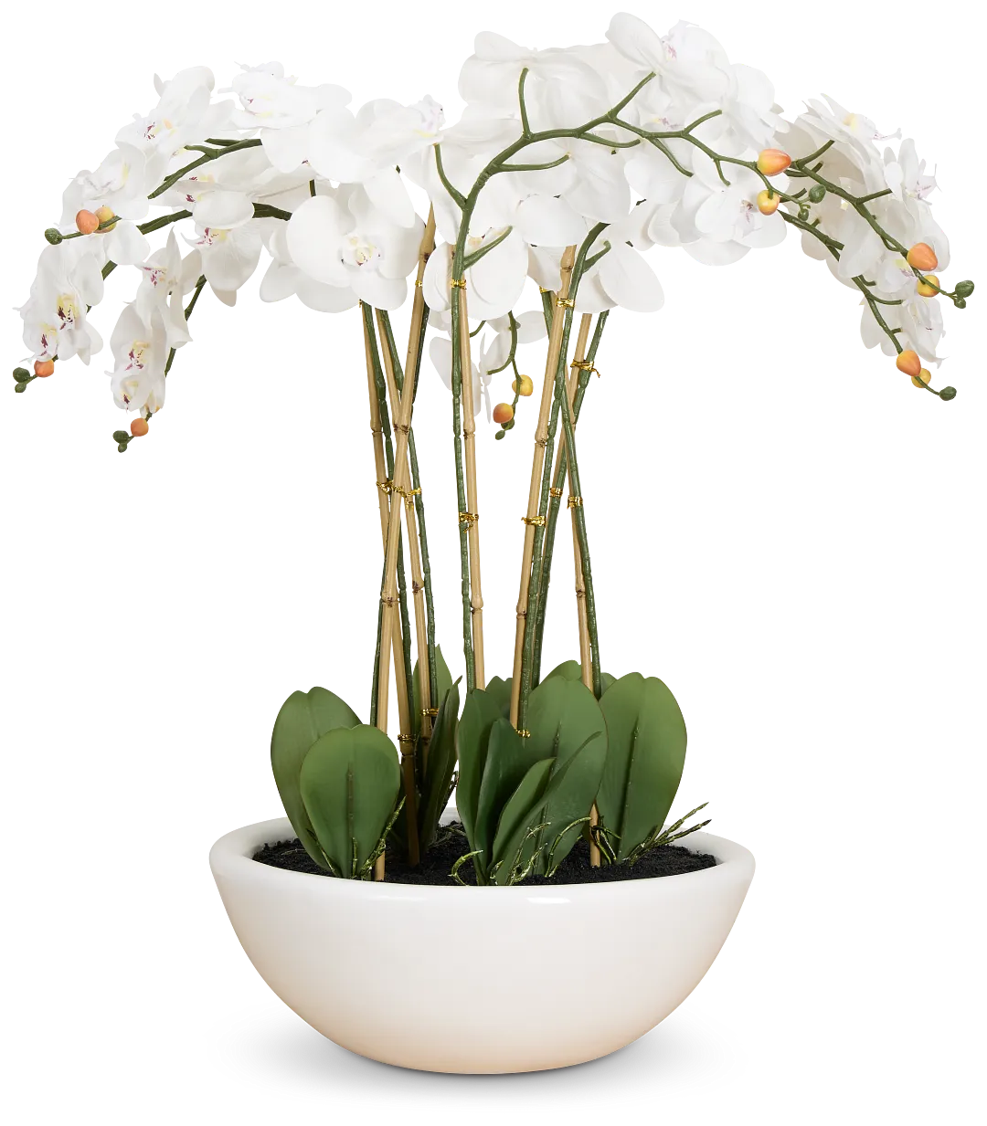 Orchid White 35" Floral Arrangement