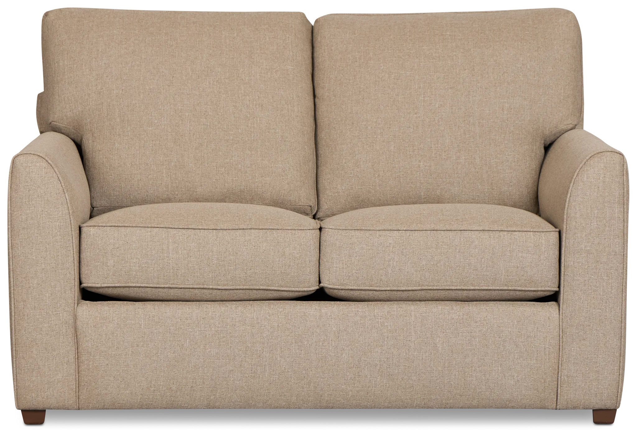Tate Brown Fabric Loveseat