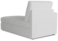 Citymod White Fabric Left Chaise