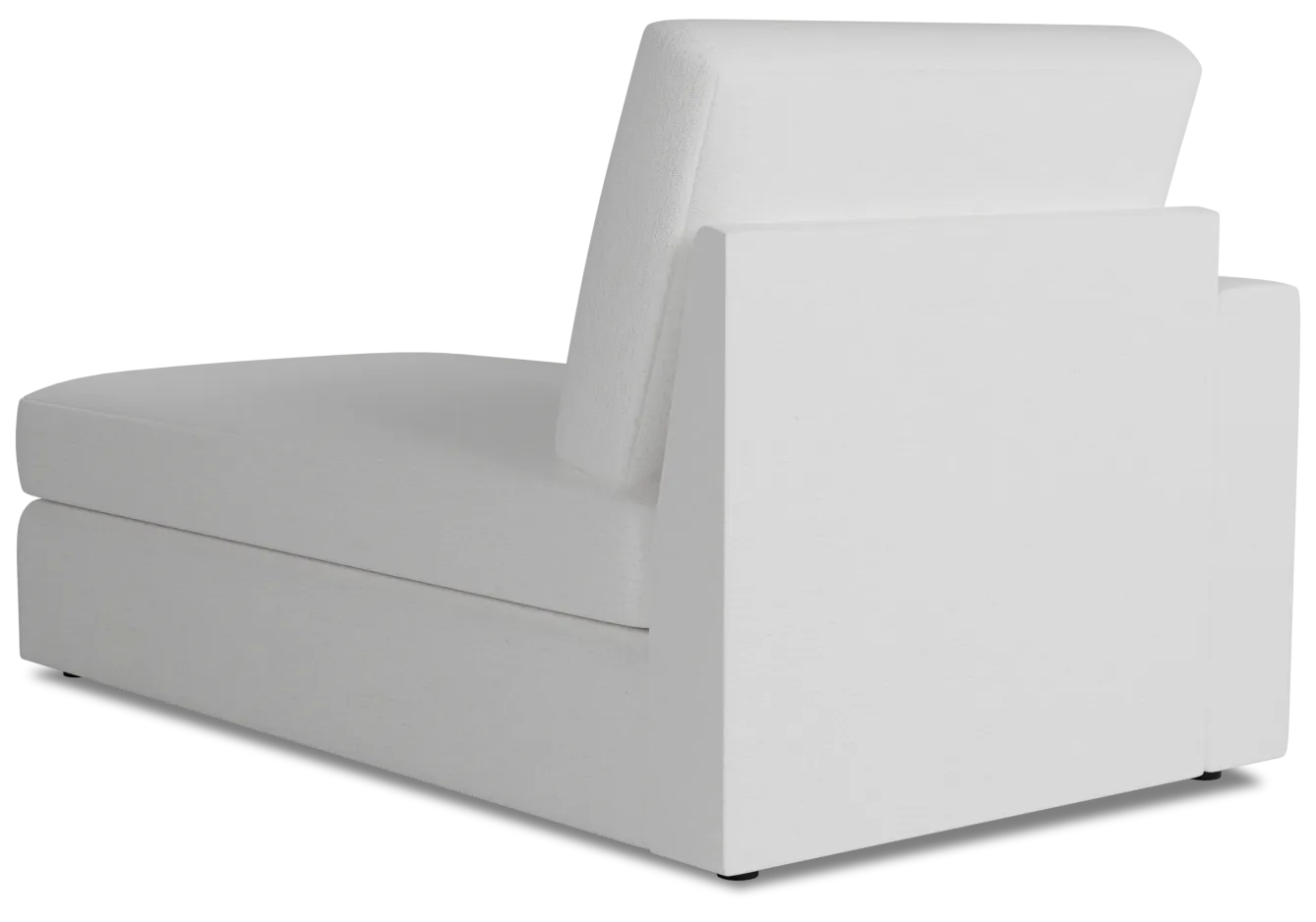 Citymod White Fabric Left Chaise