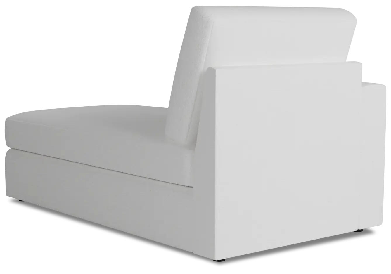 Citymod White Fabric Left Chaise Citymod White Fabric Left Chaise