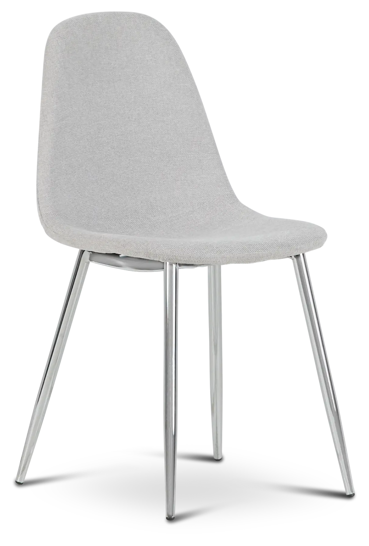 Havana Light Gray Upholstered Side Chair W/ Chrome Legs Havana Light Gray Upholstered Side Chair W/ Chrome Legs