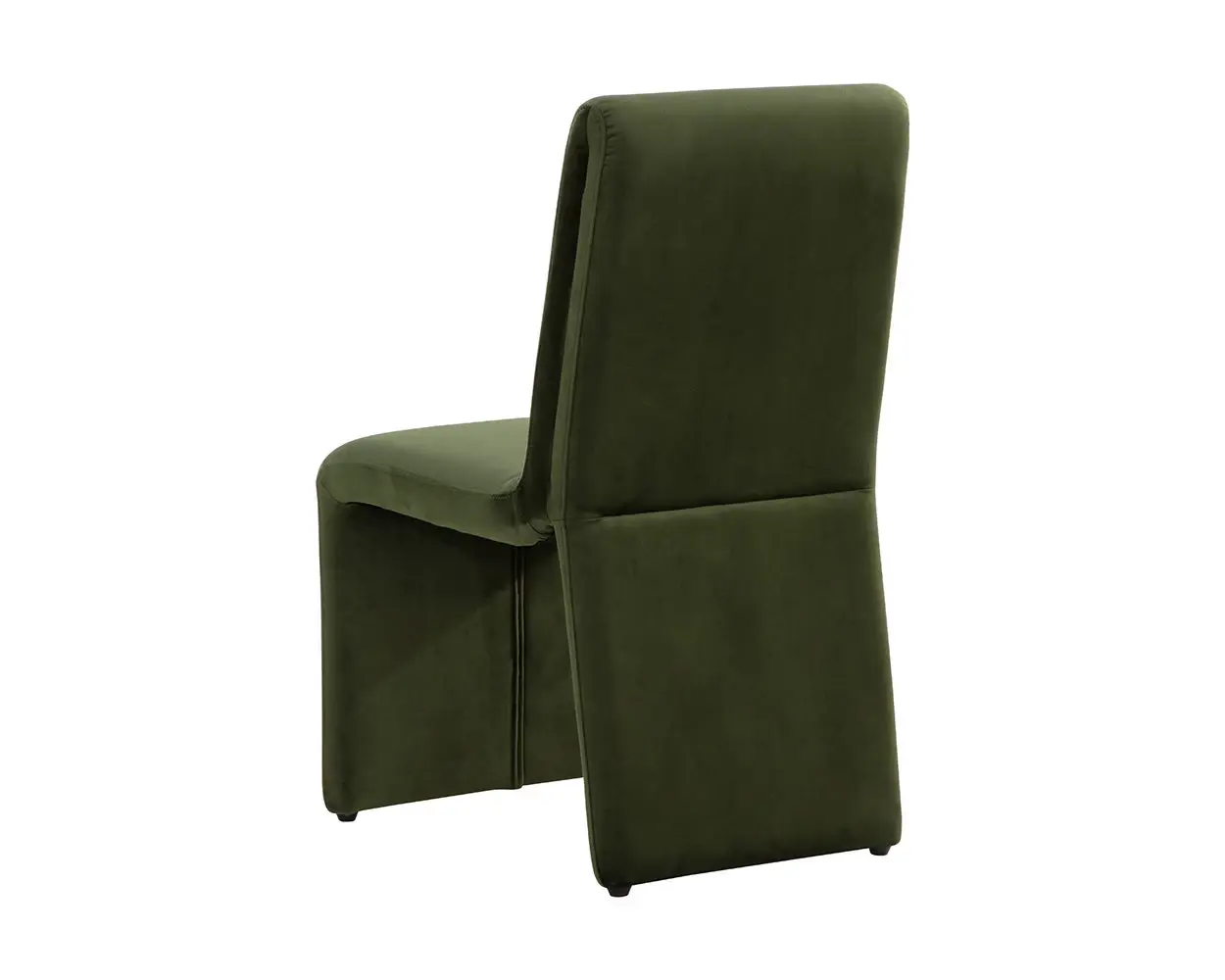 Heron Dark Green Fabric Upholstered Side Chair Heron Dark Green Fabric Upholstered Side Chair