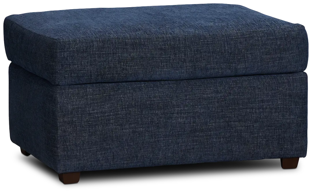 Davis Dark Blue Micro Ottoman Davis Dark Blue Micro Ottoman