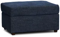 Davis Dark Blue Micro Ottoman