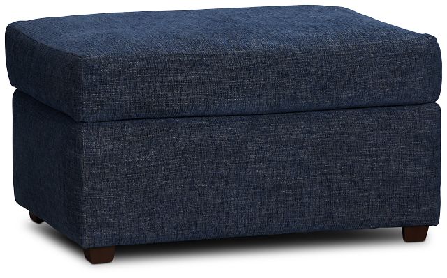 Davis Dark Blue Micro Ottoman