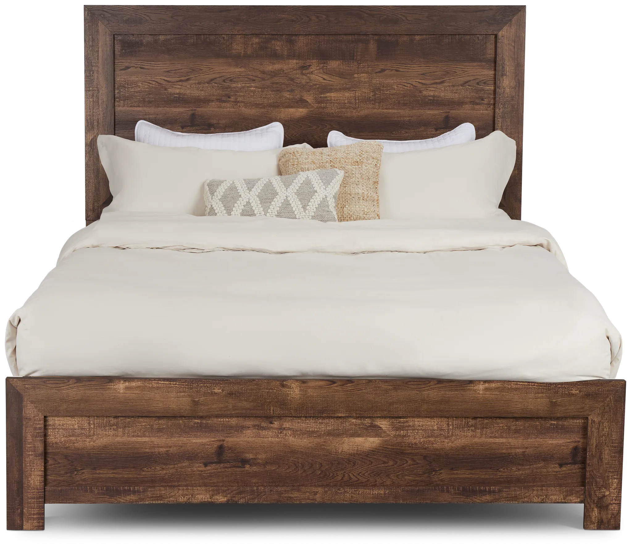 Ollie Dark Tone Panel Bed