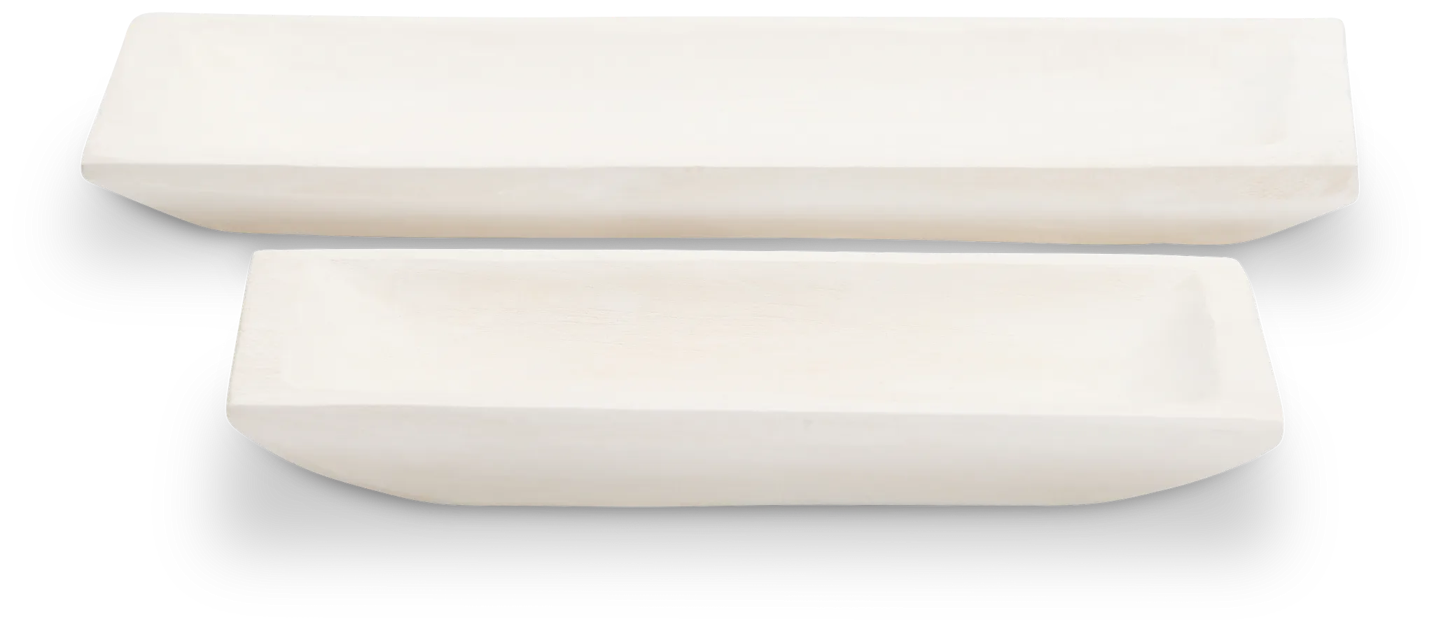 Fare White Set Of 2 Tray