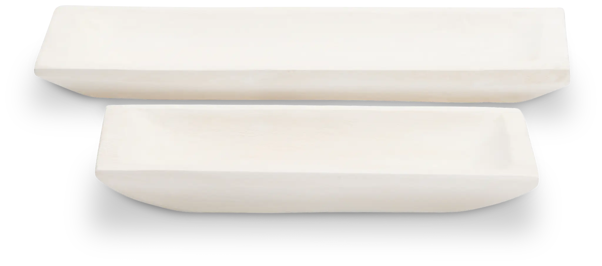 Fare White Set Of 2 Tray Fare White Set Of 2 Tray