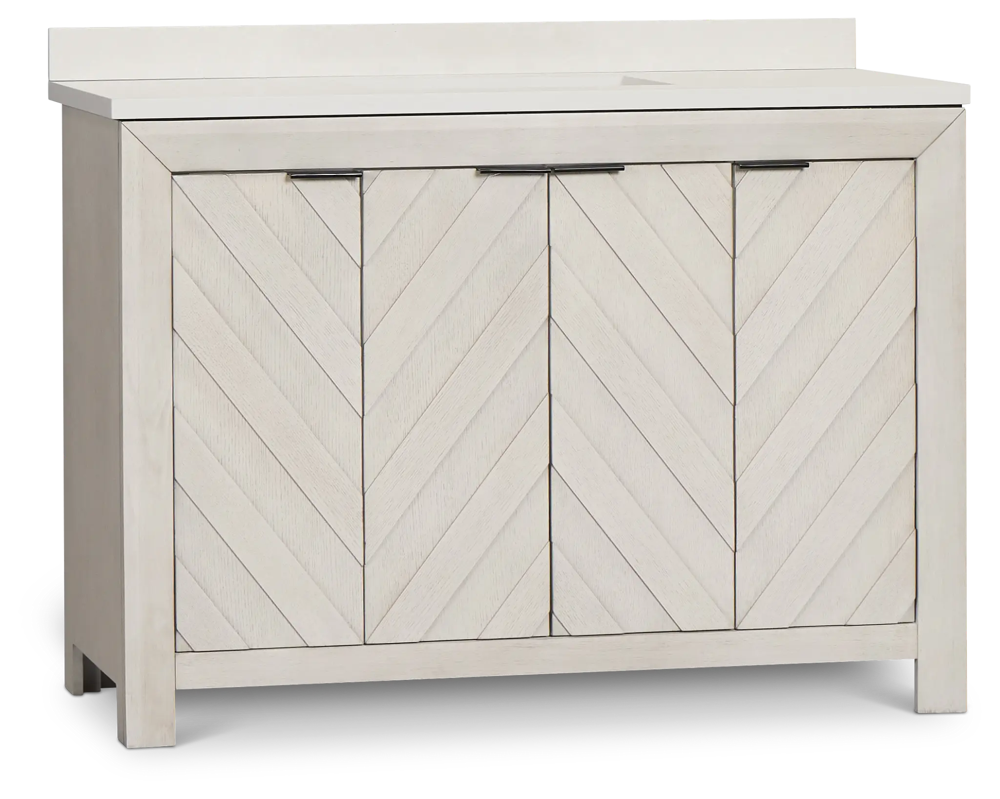 Delray White 48" Single Bathroom Vanity Delray White 48" Single Bathroom Vanity