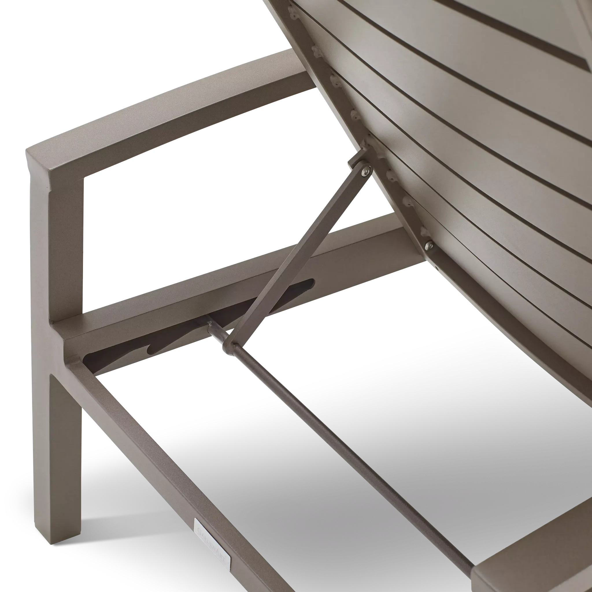 Raleigh White Aluminum Cushioned Chaise