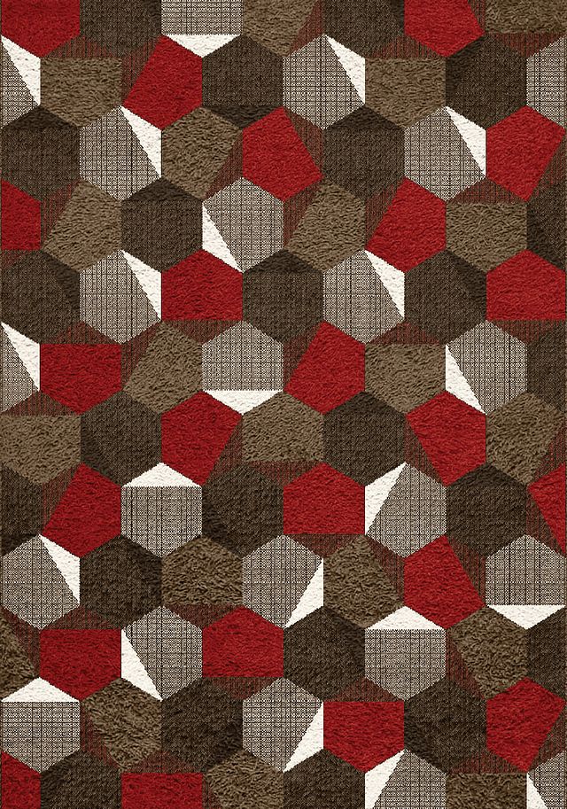 Camino Red 8x10 Area Rug