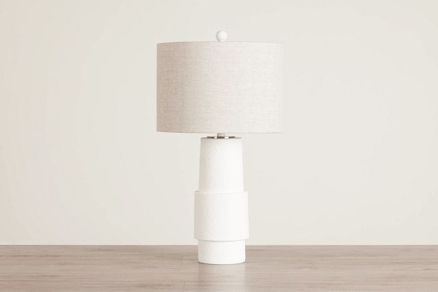 Valda White Table Lamp