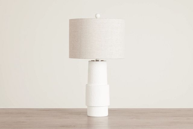 Valda White Table Lamp