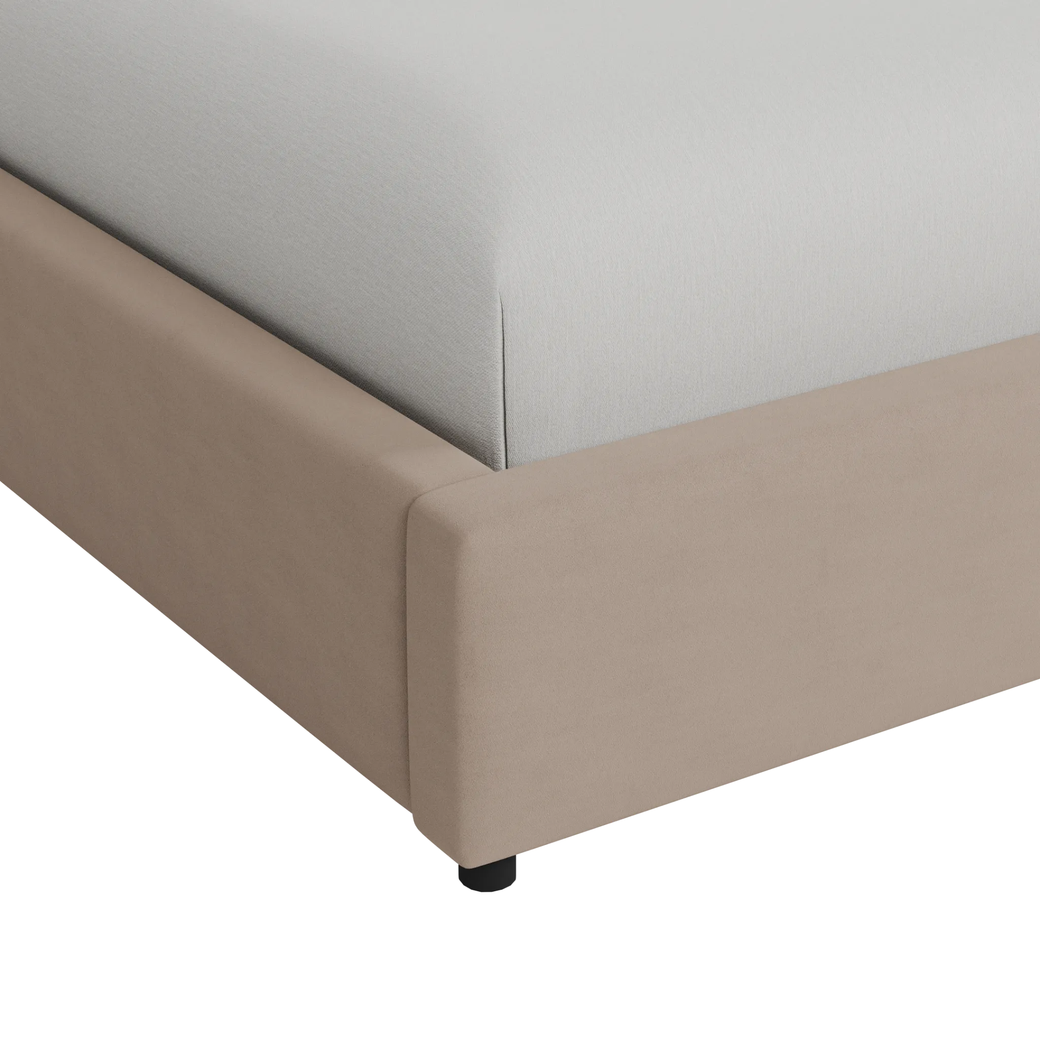 Grayton Joya Beige 54" Upholstered Platform Bed