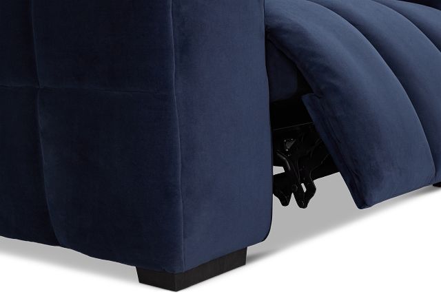 Gemma Navy Velvet Power Recliner