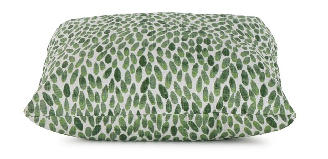 Lotus Green 18" Indoor/outdoor Square Accent Pillow