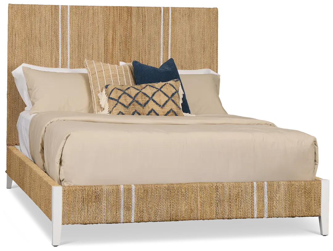 Nantucket Light Tone Woven Panel Bed Nantucket Light Tone Woven Panel Bed