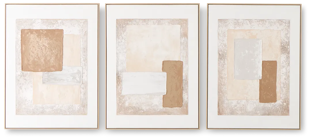 Marya Brown Set Of 3 Framed Wall Art