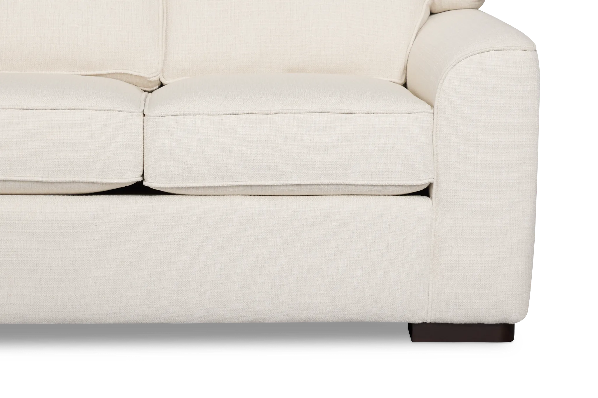 Sinclair Light Beige Fabric Small Two-arm Sectional