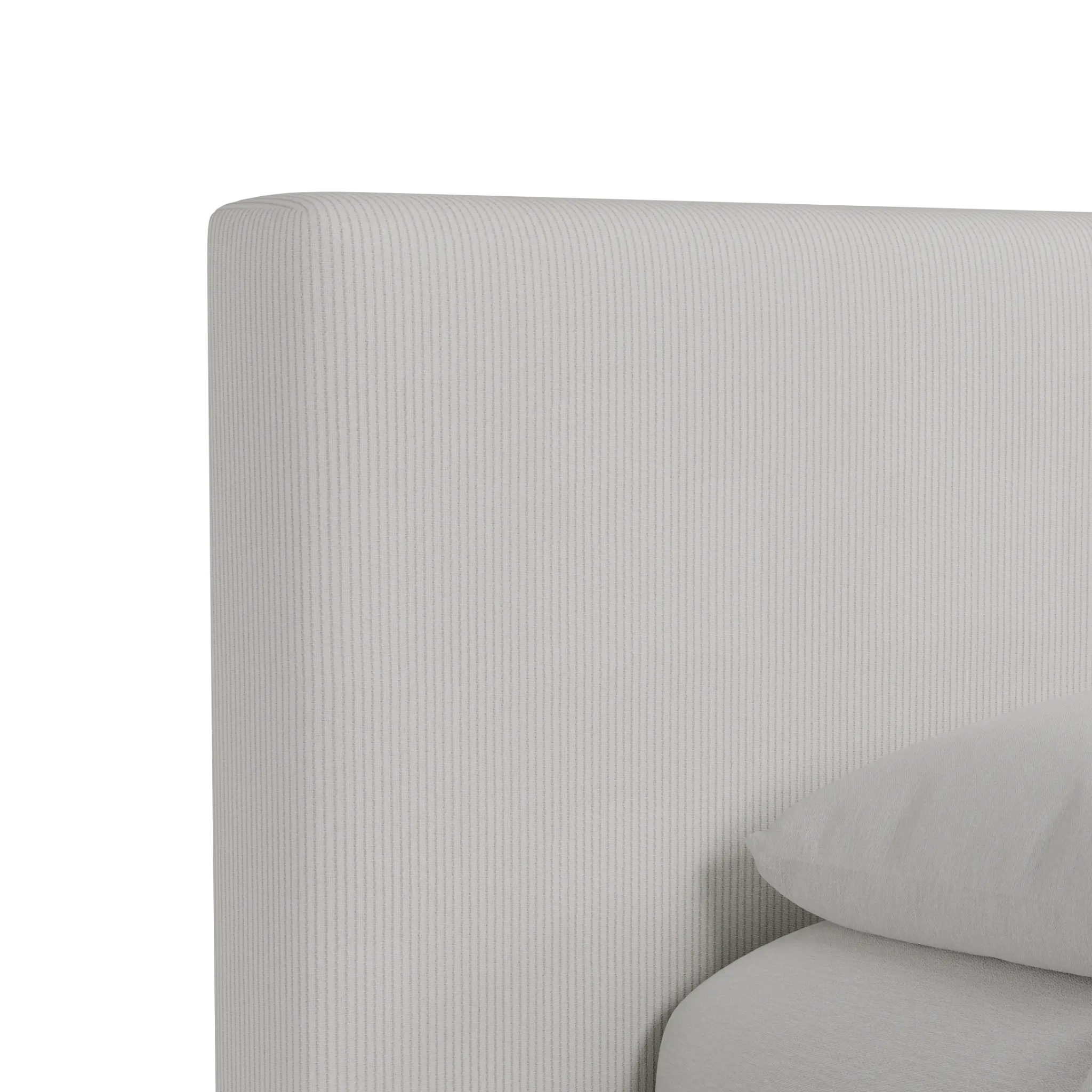 Grayton Lucy Light Beige 44" Upholstered Platform Bed Grayton Lucy Light Beige 44" Upholstered Platform Bed