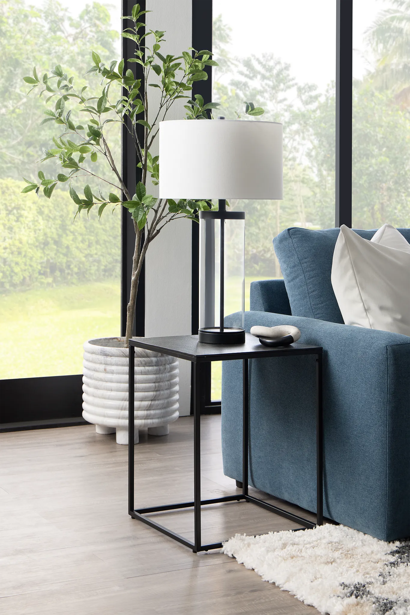 Lucia Black Large Table Lamp