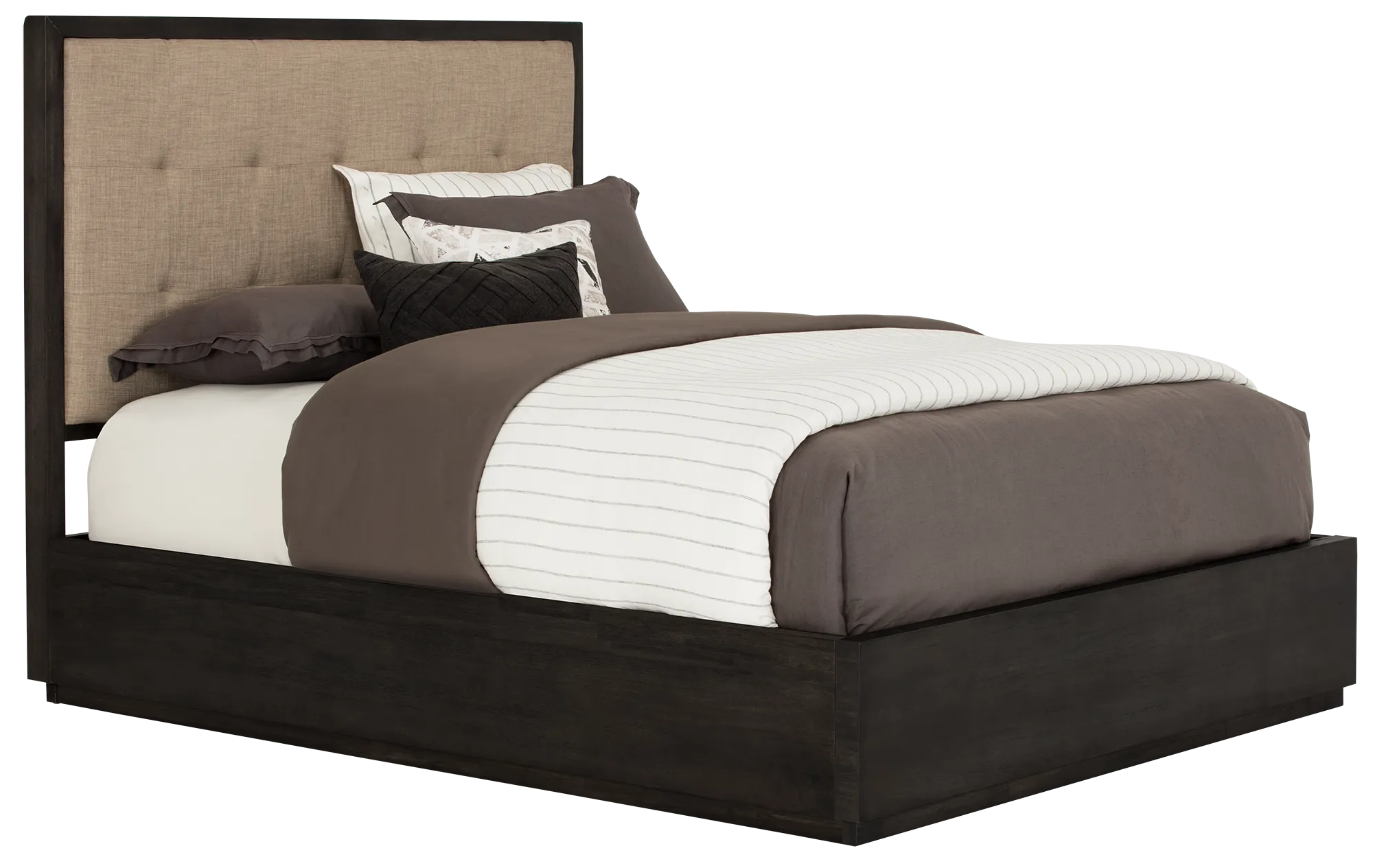 Madden Dark Tone Platform Storage Bed