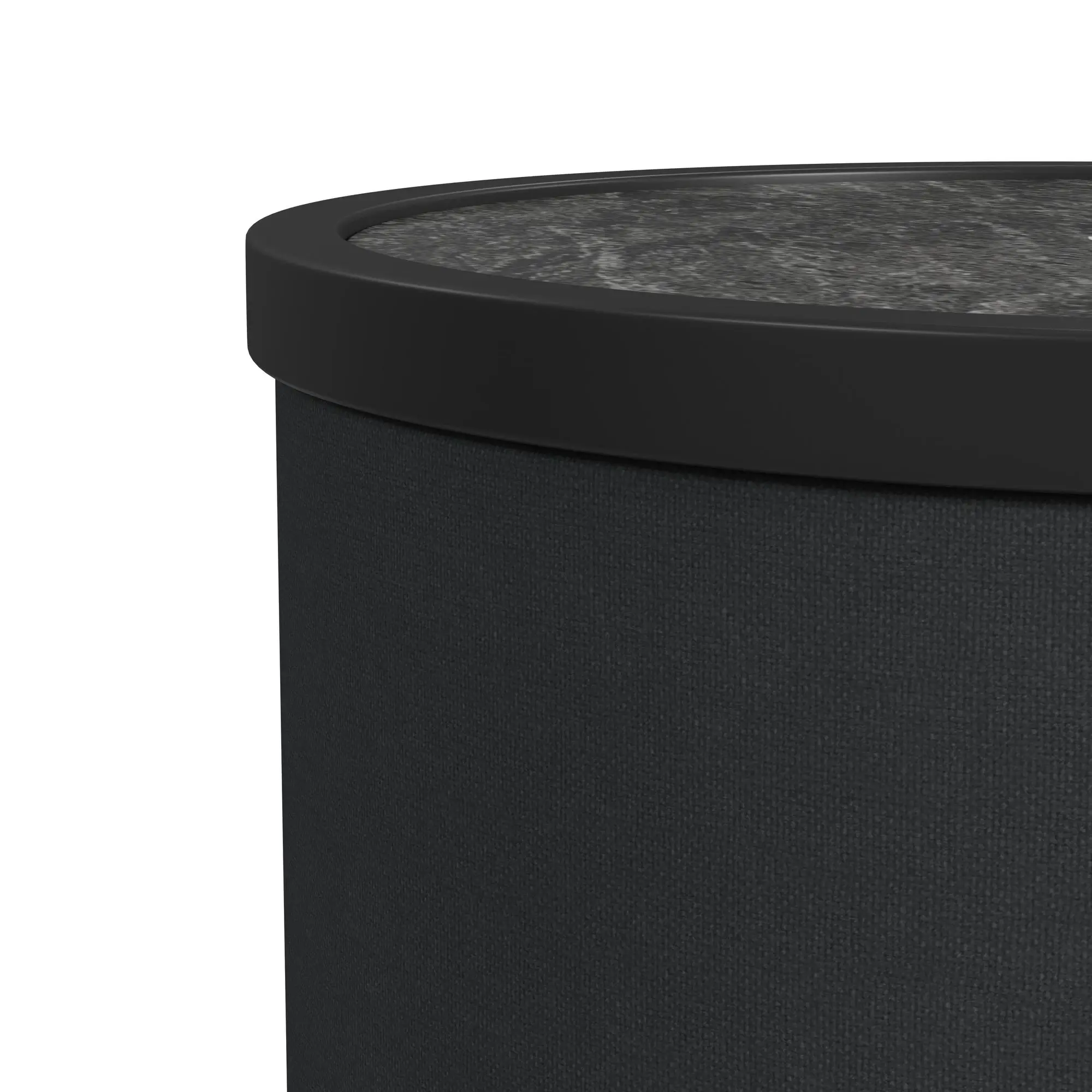 Rupin Black Round End Table Rupin Black Round End Table