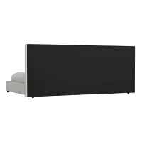 Grayton Maguire Ivory 54" Upholstered Platform Bed