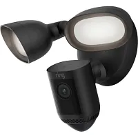Ring Floodlight Cam Pro Wired Black Outdoor Security Cameras