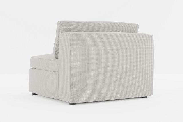 Destin Lucy Taupe Fabric Armless Chair