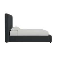 Grayton Elite Black 54" Upholstered Platform Bed