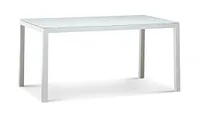 Lisbon2 White 60" Rectangular Table