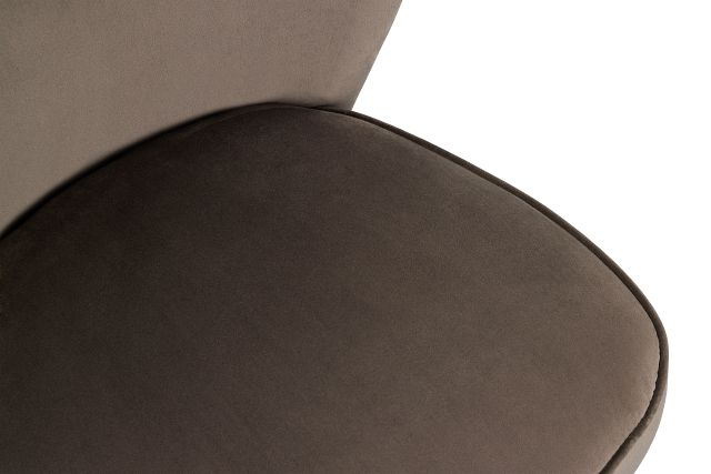 Kate Dark Gray Velvet Accent Chair