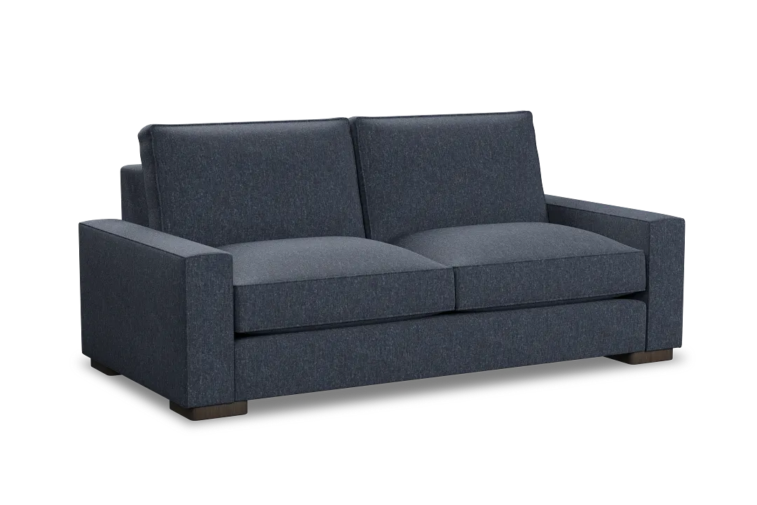 Edgewater Maguire Blue 84" Sofa W/ 2 Cushions