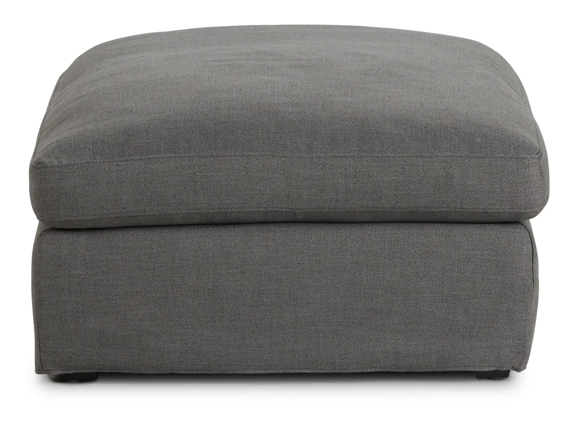 Willow Gray Fabric Ottoman Willow Gray Fabric Ottoman